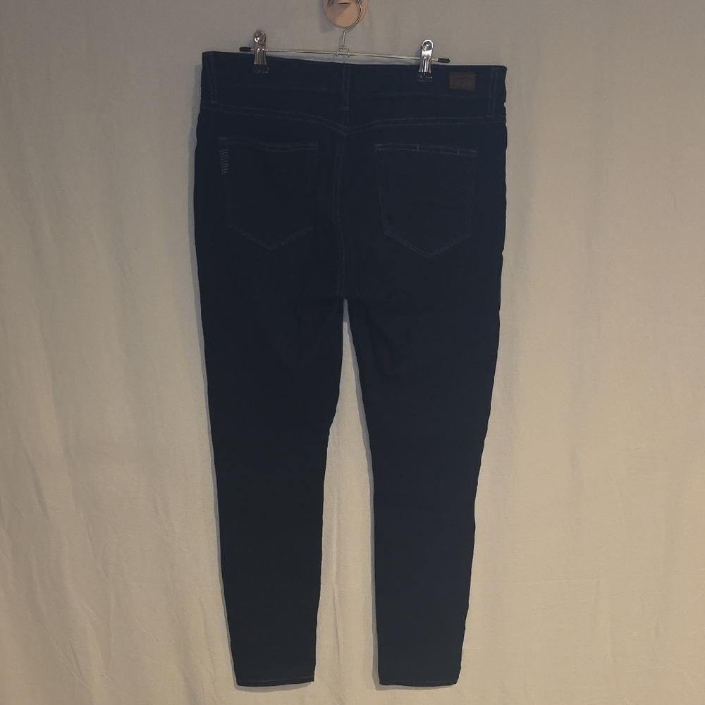 PAIGE Women's Dark Blue Skinny Jeans - Picture 2 of 6